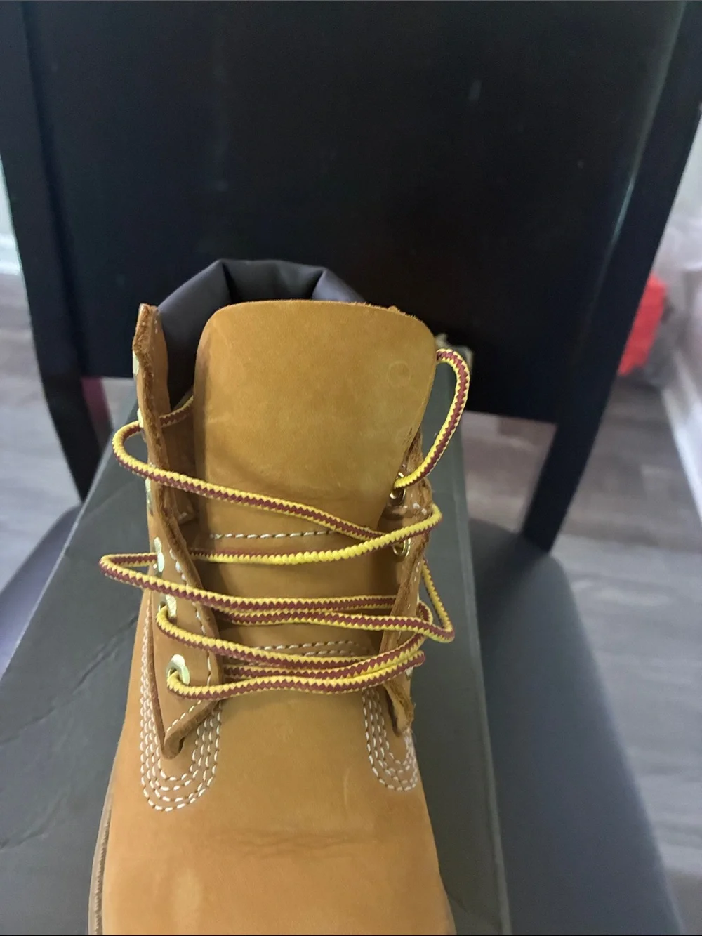 Timberland Kids Wheat/Tan Nubuck Lace-Up Boots